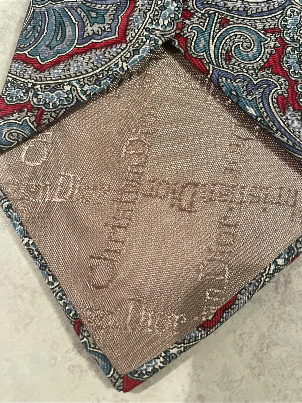 Vintage Christian Dior Silk Tie